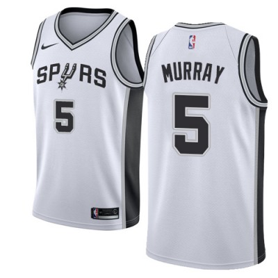 Nike San Antonio Spurs #5 Dejounte Murray White Youth NBA Swingman Association Edition Jersey